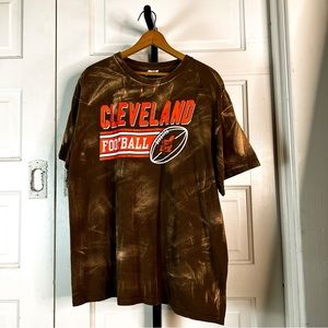 XL Cleveland Browns Football Custom Vintage Tee